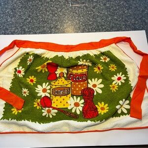 Vintage Terry cloth apron-1960-1970?